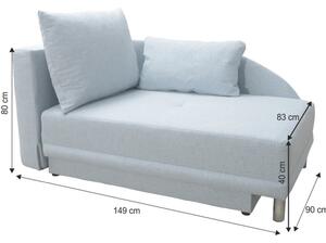 Szétnyitható kanapé Laren (világoskék) (B). 1015983