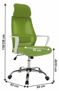 Irodai fotel Taxxa (zöld). 1016081