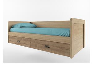 Egyszemélyes ágy 90 cm Danica (madura + wellington tölgy) (ágyráccsal). 1052858
