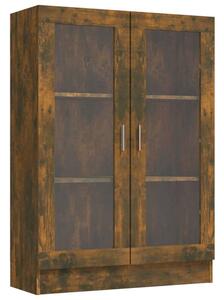VidaXL füstös tölgyszínű szerelt fa vitrinszekrény 82,5x30,5x115 cm