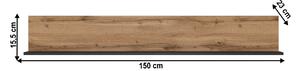 Polc 150 cm Lorcan 150 (wotan tölgy). 1065272