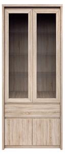 Vitrin Noella 2D2W1S (sonoma tölgy)