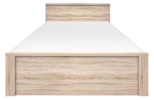 Franciaágy 140 cm Noella (sonoma tölgy) (matrac és ágyrács nélkül)