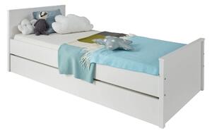 Egyszemélyes ágy 90 cm Olna (fehér) (matrac és ágyrács nélkül). 1053159