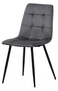 Étkezőszék, szürke, bársony szövet, DCL-X7015 GREY2
