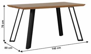 Étkezőasztal 140 cm Pette. 1016575