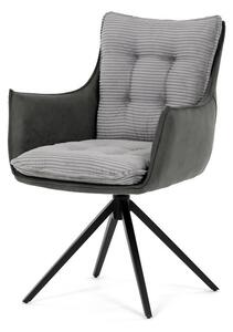 Szürke kordbársony Étkezőszék. DCH-D1345 GREY2