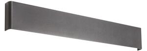 Indirekt fényű LED falilámpa, PEPAS, matt fekete, 61 cm
