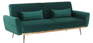 Szétnyitható kanapé Fastinna (smaragdzöld). 1016879