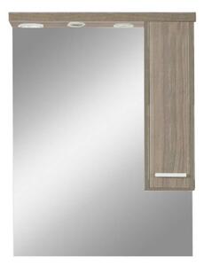 Nerva Fürdőszoba Szekrény - Tükrös - 75 cm - Rauna Szil