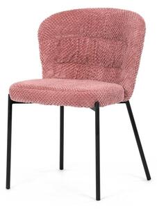 Étkezőszék rózsaszín bouclé szövettel. CT-W1077 PINK2