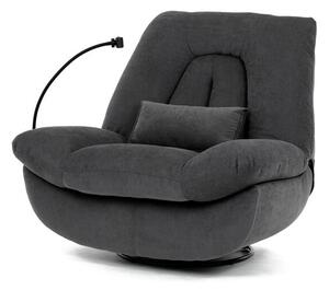 Elektromos vezérlésű szürke szövet dönthető fotel. TV-7081 GREY2