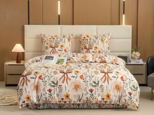 Mikroszálas ágyneműhuzat FLORAL RIBBON krémszínű Ágyneműhuzat mérete: 70 x 90 cm | 140 x 220 cm