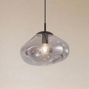 Függőlámpa Lindby, Lelia, dimmable, Szürke, Étkező, Üveg, Dizájn