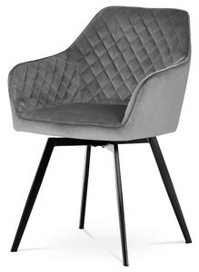 Szürke Bársony Étkezőszék. DCH-425 GREY4
