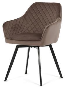 Étkezőszék barna bársony DCH-425 BR4