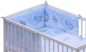 Baby Shop 5 részes babaágynemű - kék elefántok
