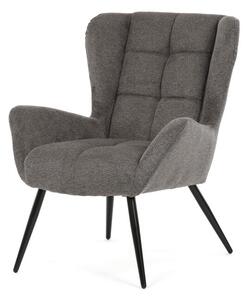 Fotel (füles), szürke, szövet, AK-H9206 GREY2