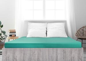 4Home Ideál jersey lepedő zöld türkiz, 90 x 200cm, 90 x 200 cm