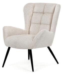 Füles fotel, bézs, szövet, AK-H9206 CRM2