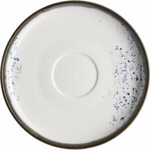 Mäser Kávécsészealj Pintar Fehér kék pöttyök 14 cm, L