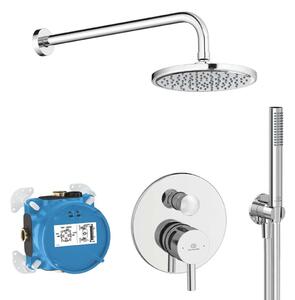 Ideal Standard CeraLine - Zuhanyszett rejtett csapteleppel, testtel, átmérő 20 cm, króm BD193AA