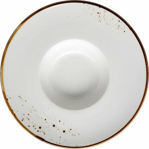 Mäser Gourmet tányér Pintar Fehér barna pöttyök 26cm