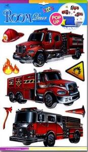 Falidekor 3D tűzoltóautók
