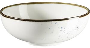 Mäser Bowl Pintar Fehér kék pöttyös 17 cm, 17 cm