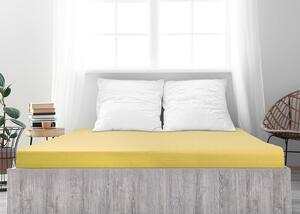 4Home Ideál jersey lepedő sárga, 90 x 200 cm