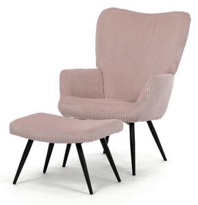 Rózsaszín Corduroy Relax Fotel. AK-L7285 PINK6