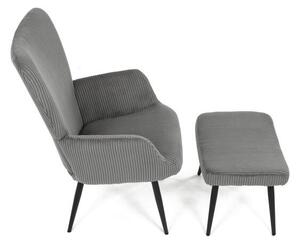 Szürke Kordbársony Relax Fotel. AK-L7285 GREY6