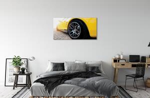 Canvas képek sárga autó 100x50 cm