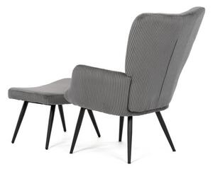 Szürke Kordbársony Relax Fotel. AK-L7285 GREY6