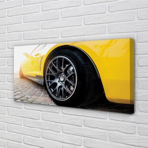 Canvas képek sárga autó 100x50 cm