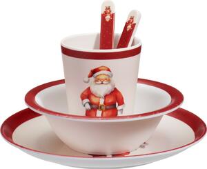 Santa 5 db-os melamin gyerek étkészlet