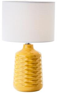 Ilysa asztali lámpa m:42cm sárga/fehér; 1xE14 - Brilliant-94569/72
