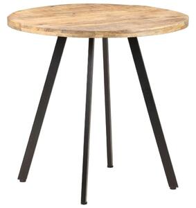 VidaXL Mangófa Étkezőasztal - Kerek - 80 cm