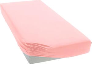 Baby Shop pamut,gumis lepedő 60*120 - 70*140 cm-es matracra használható - világos rózsaszín