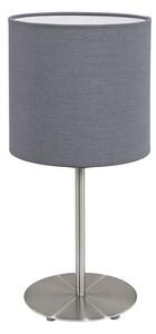 Eglo Eglo 55215 - Asztali lámpa PASTERI 1xE14/40W/230V szürke EG55215
