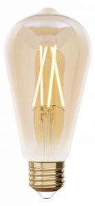 LED lámpa , égő , izzószálas hatás , filament , Edison , E27 , ST64 , 7.2W , dimmelhető , CCT , LUTEC CONNECT