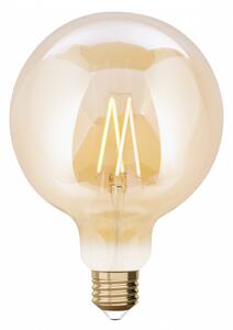 LED lámpa , égő , izzószálas hatás , filament , gömb , E27 , G95 , 7.5W , dimmelhető , CCT , LUTEC CONNECT