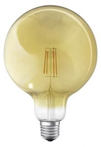 LED lámpa , égő , izzószálas hatás , filament , E27 foglalat , G125 , 6W , meleg fehér , dimmelhető , arany , LEDVANCE Smart+ WIFI