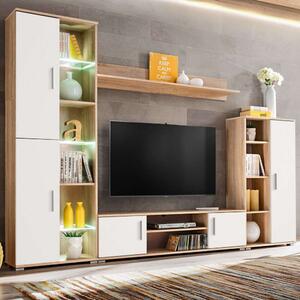VidaXL TV-szekrény - Sonoma Tölgy/Fehér - 260cm
