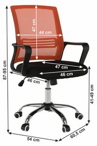 Irodai szék April (fekete + narancssárga). 1034252