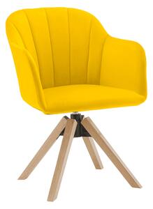 Irodai fotel Daine (bükk + sárga). 1034253