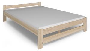 HERA tömörfa ágy + DE LUX habszivacs matrac + ágyrács AJÁNDÉK, 160x200, natúr-lakk