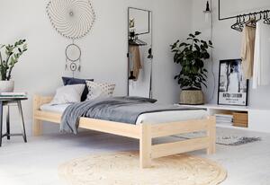 EURO tömörfa ágy + COMFORT habszivacs matrac + ágyrács AJÁNDÉK, 120x200, fehér