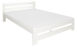 EUREKA tömörfa ágy + COMFORT habszivacs matrac + ágyrács AJÁNDÉK, 120x200, fehér