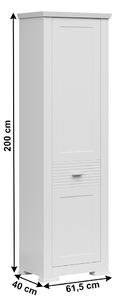 Polcos szekrény Aryness 1D (fehér). 1034076